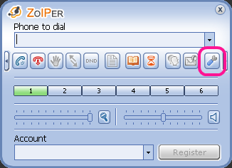 ZoiperからFUSION IP-Phone SMARTへの接続設定 - 1