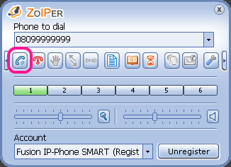 ZoiperからFUSION IP-Phone SMARTへの接続設定 - 5